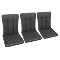 Benkepute Romeo Elegance 3-seter 97x54 cm antrasitt forfra