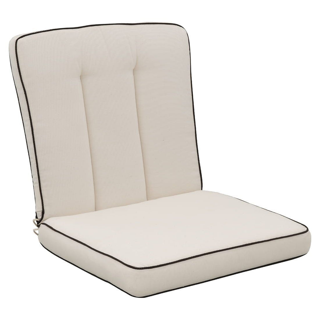 Benkepute Romeo loungebenk 165x95 cm bomull natur bakside