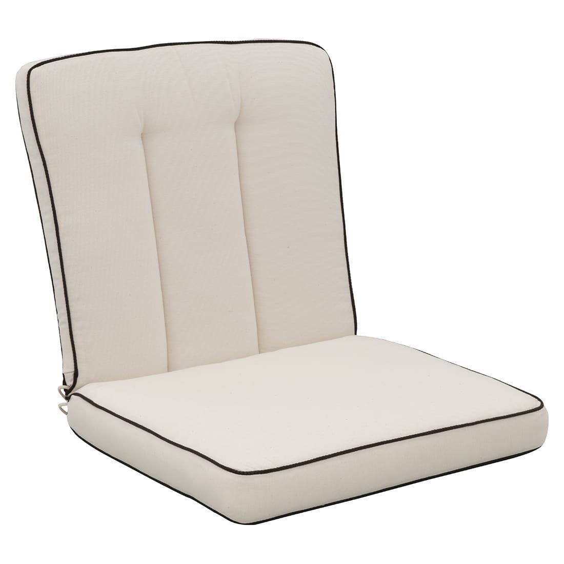Benkepute Romeo loungebenk 165x95 cm bomull natur bakside