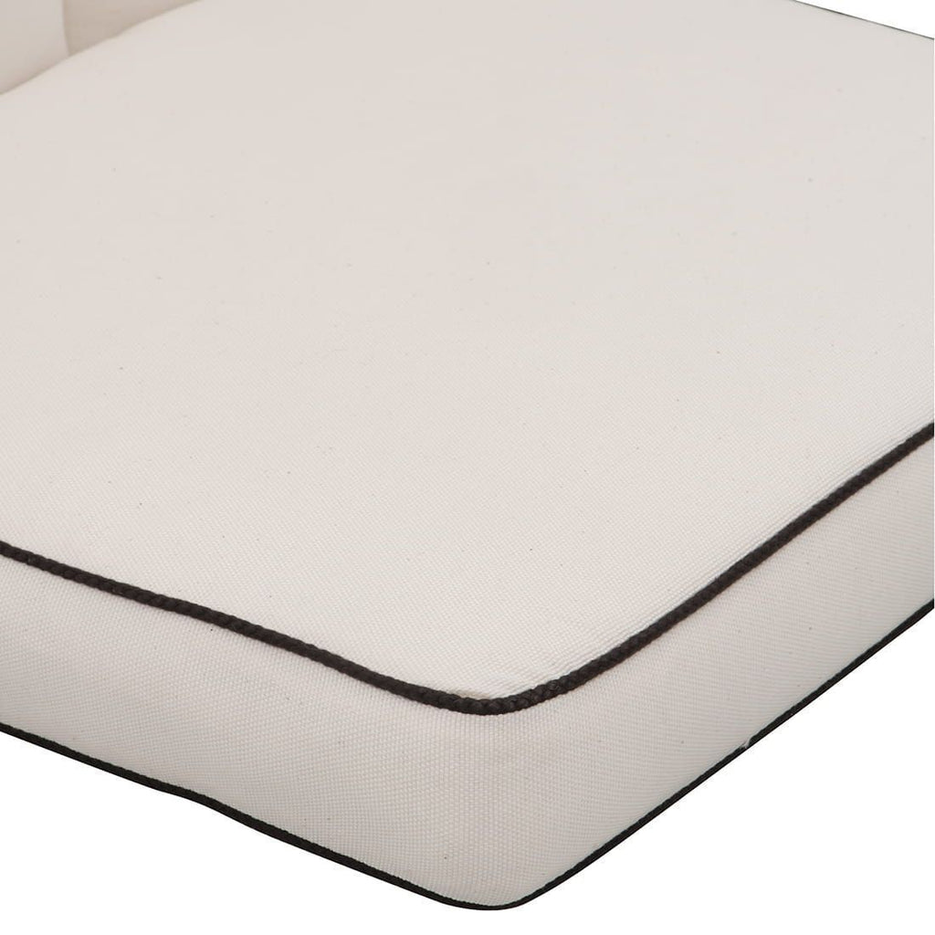 Benkepute Romeo loungebenk 165x95 cm bomull natur - MBM