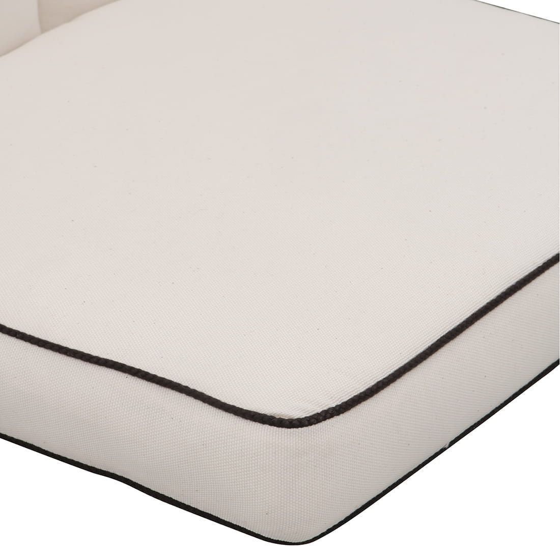 Benkepute Romeo loungebenk 165x95 cm bomull natur - MBM