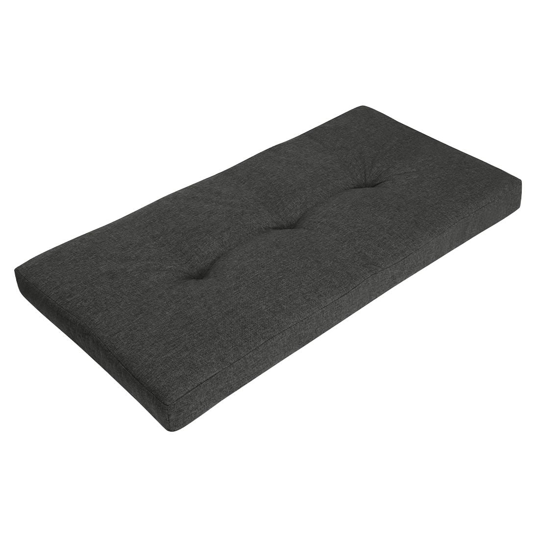 Benkepute Teak 120x50 cm grafittgrå kunstfiber forside