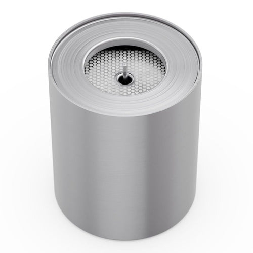 Biobrenner Spin 1200 med Eco-Ring og slukkdeksel bakside