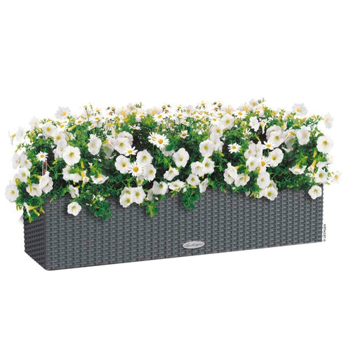 Blomsterkrukke Balconera 80 granitt plast forfra
