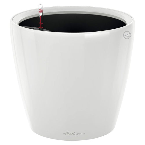 Blomsterkrukke Classico Premium LS Ø28,5 cm plast hvit bakside