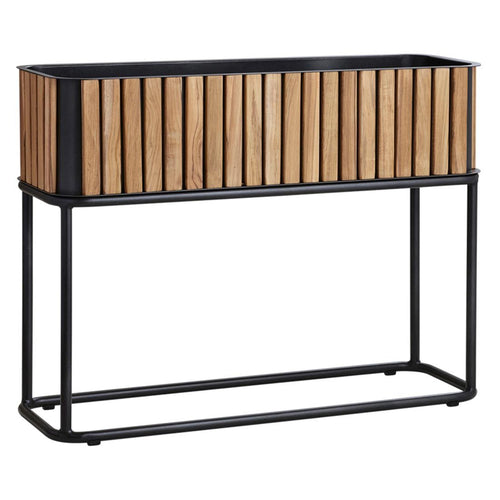 Blomsterkrukke Combine resirkulert teak/aluminium 83x62cm forfra