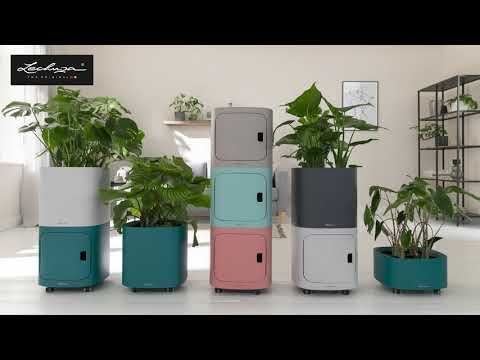 Blomsterkrukke Pila Stick-System 35x35 cm plast forfra