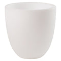 Blomsterkrukke Pro Curvy S med LED hvit forfra