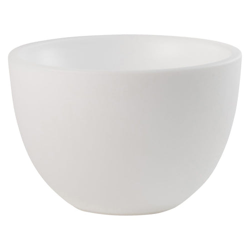 Blomsterkrukke Pro Curvy XM med LED hvit forfra