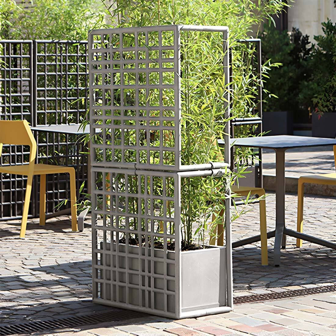 Montert Blomsterkrukke Sipario plast 67x32x32 cm - Nardi på terrasse