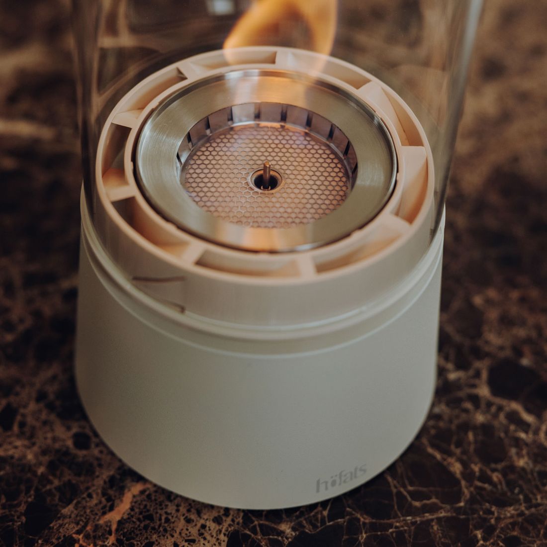 Bordild SPIN Air 1200 aluminium krem med flamme
