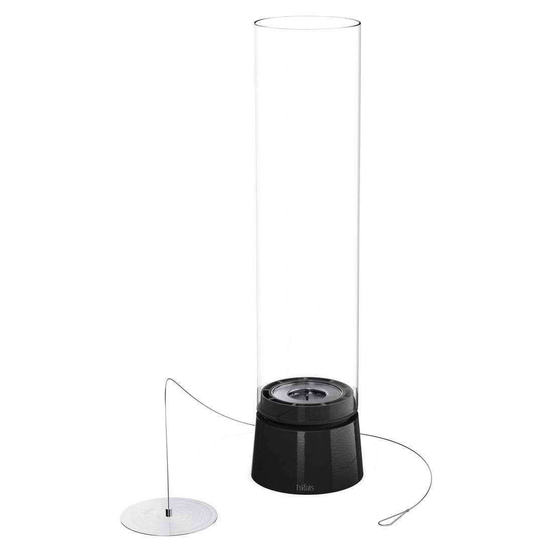 Bordild SPIN Air 1200 jern Ø13,8x54 cm svart nærbilde av metall