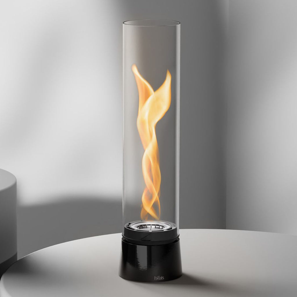 Nærbilde av Bordild SPIN Air 900 Ø10,6 cm svart jern flamme