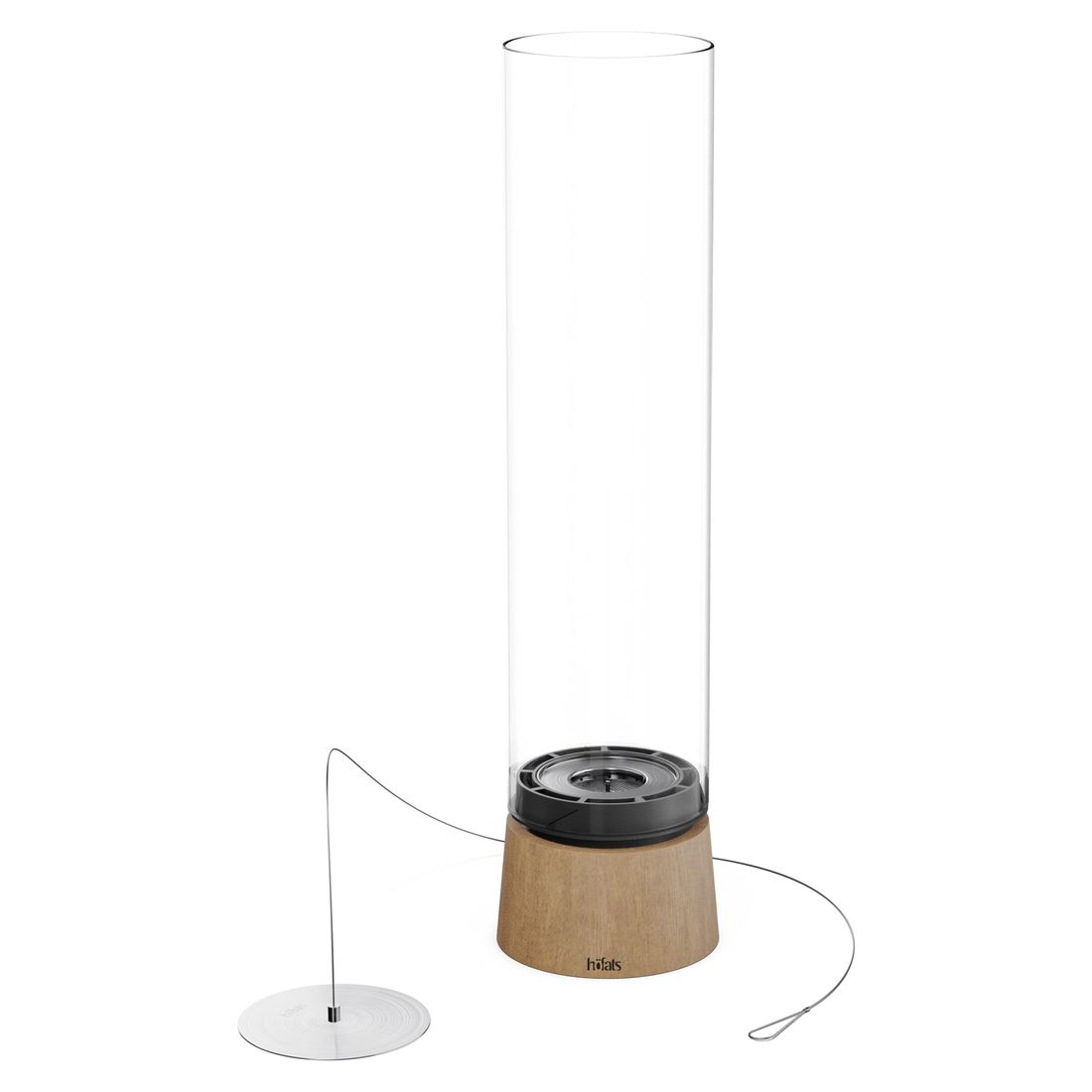 Bordild ute SPIN Air 1200 eik nærbilde av glass