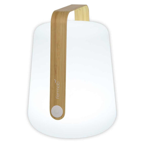 Bordlampe ute Balad 38 cm bambus, dimmbar forfra