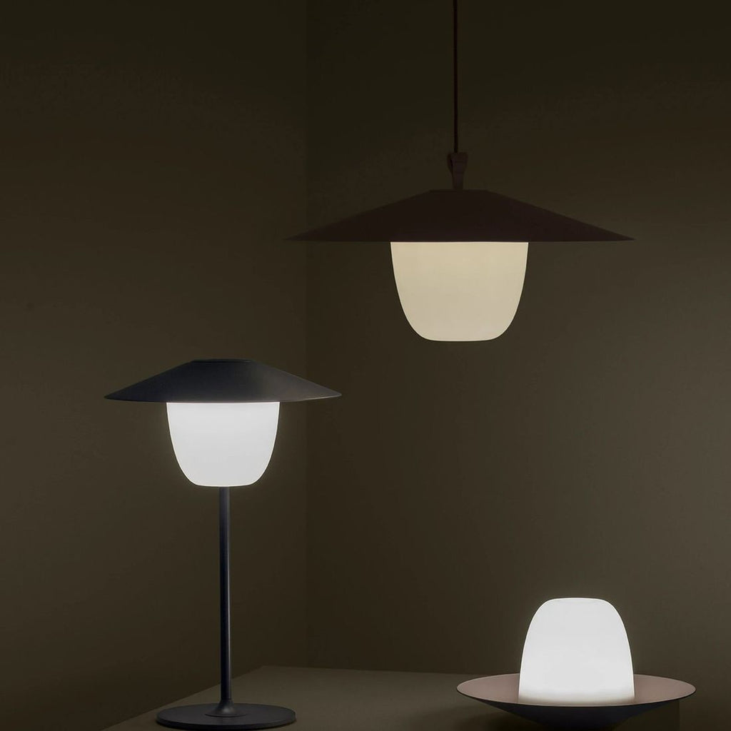 Bordlampe ute Ani Lamp large LED aluminium Ø34 cm - Blomus