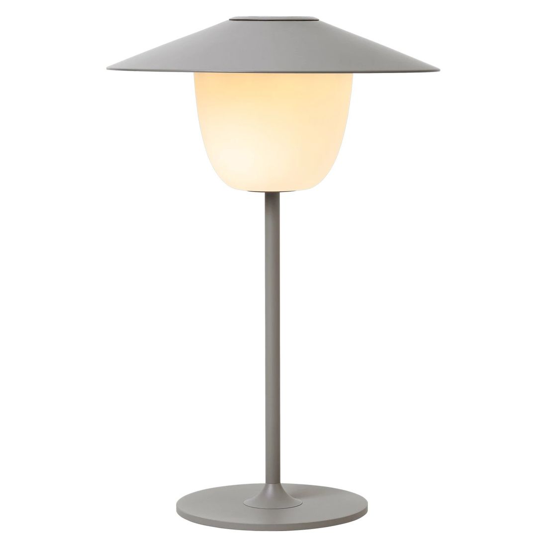 Bordlampe ute Ani Lamp LED aluminium Ø22 cm nærbilde av lampehode
