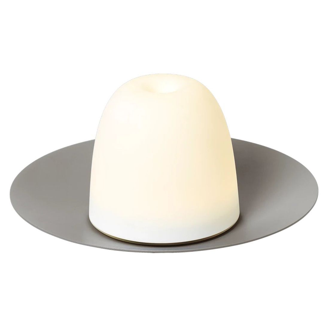 Bordlampe ute Ani Lamp LED aluminium Ø22 cm sideprofil