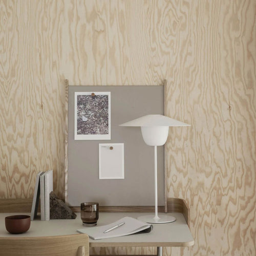 Bordlampe ute Ani Large LED aluminium Ø34 cm bakside