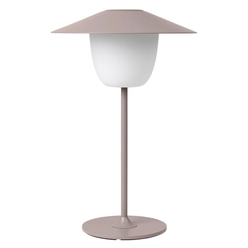 Bordlampe ute Ani LED aluminium Ø22 cm bark bakside