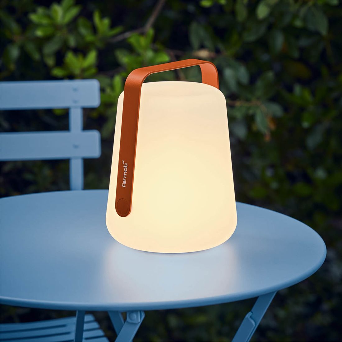 Bordlampe ute Balad 2 25 cm dimmbar aluminium bakside