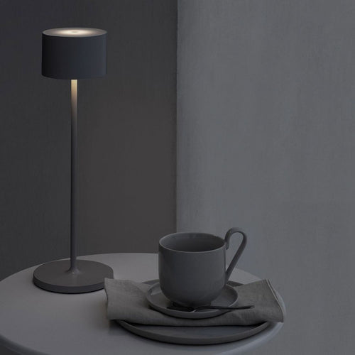 Bordlampe ute Farol Mobile LED 3.0 grå bakside