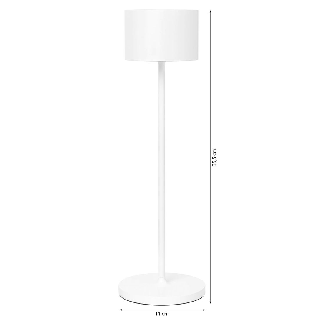 Detalj på Bordlampe ute Farol Mobile LED 3.0 grå