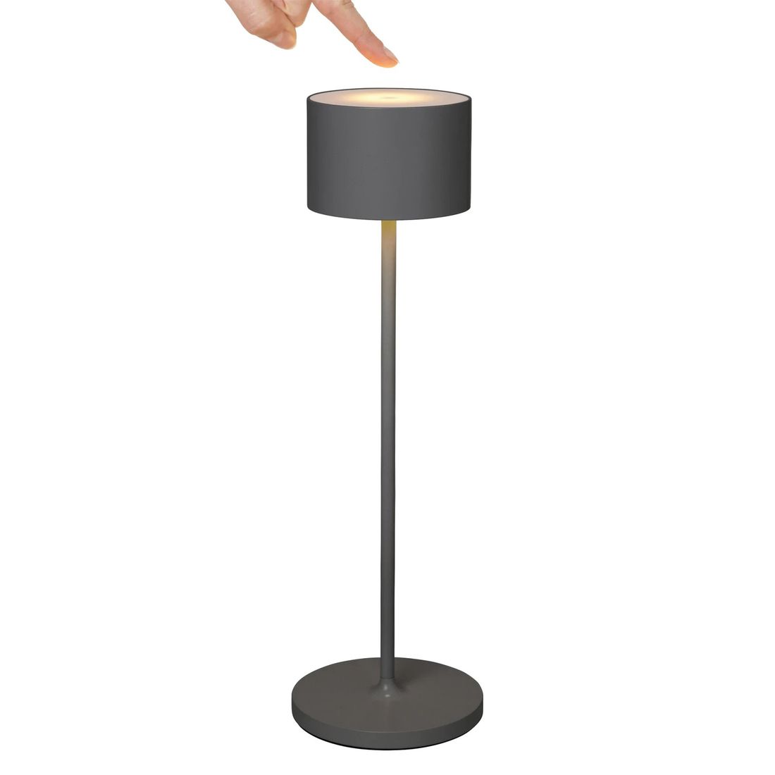 Montert Bordlampe ute Farol Mobile LED 3.0 grå på bord
