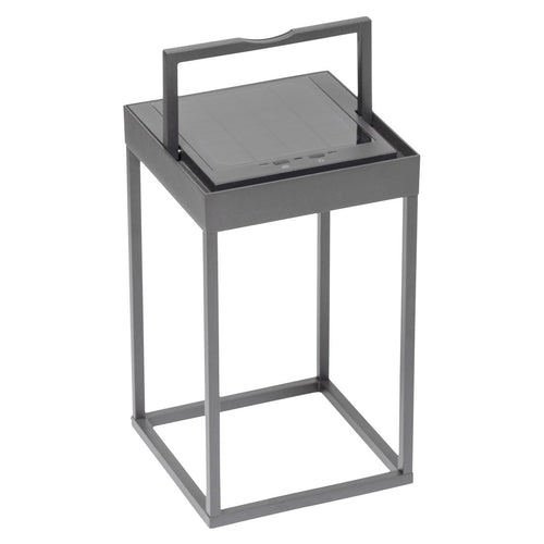 Bordlampe ute Kettlight Squared aluminium 18x18x30 cm grå forside