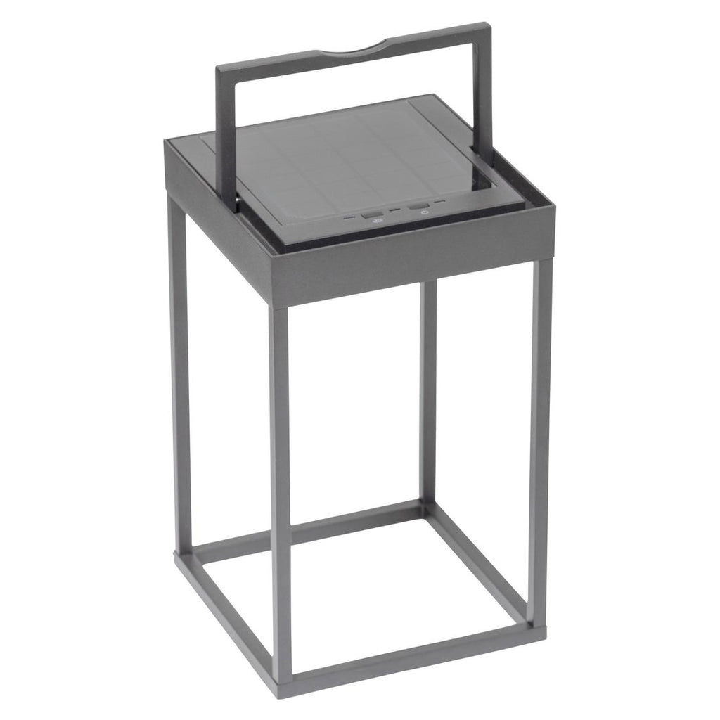 Bordlampe ute Kettlight Squared aluminium 18x18x30 cm grå forside