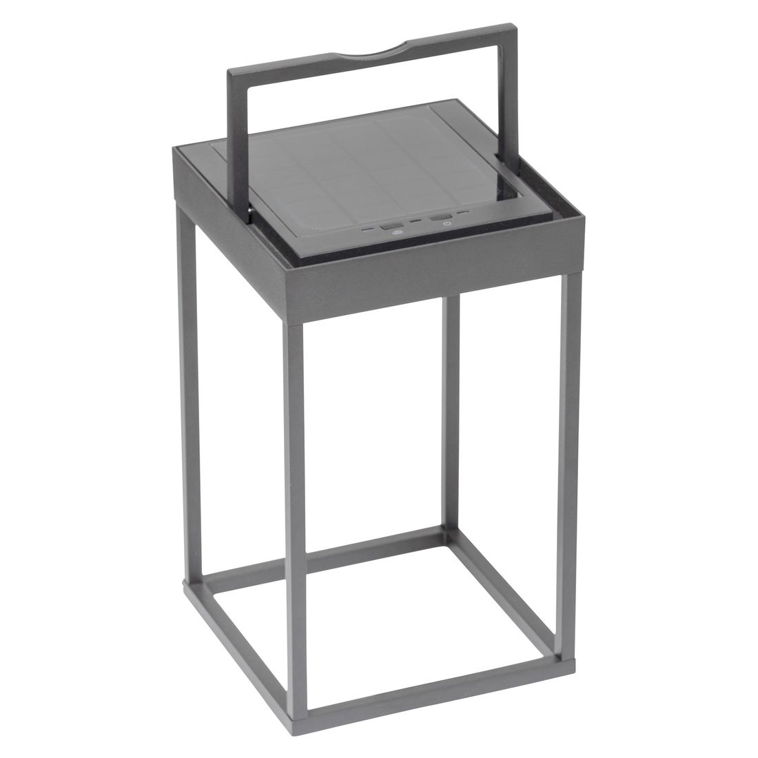 Bordlampe ute Kettlight Squared aluminium 18x18x30 cm grå forside