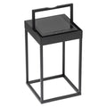 bordlampe ute kettlight squared aluminium svart forfra