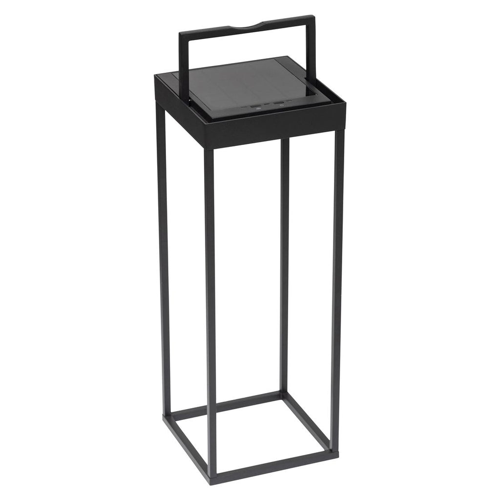 Bordlampe ute Kettlight Squared aluminium svart forside
