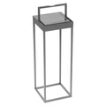 Bordlampe ute Kettlight Squared aluminium grå forside