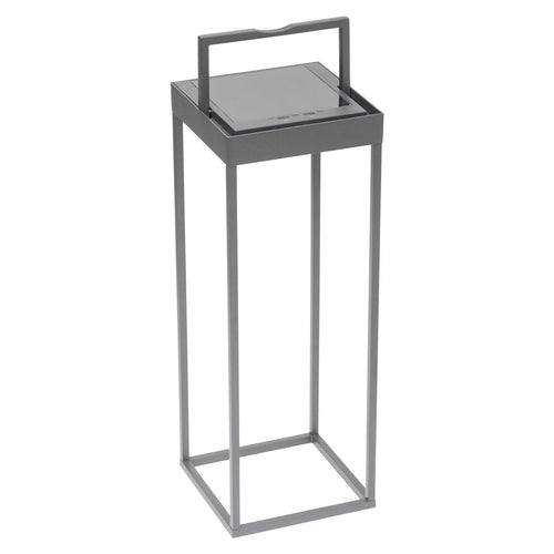 Bordlampe ute Kettlight Squared aluminium grå forside