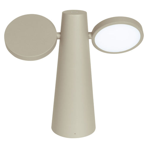 Bordlampe ute Oto aluminium 27cm - forfra