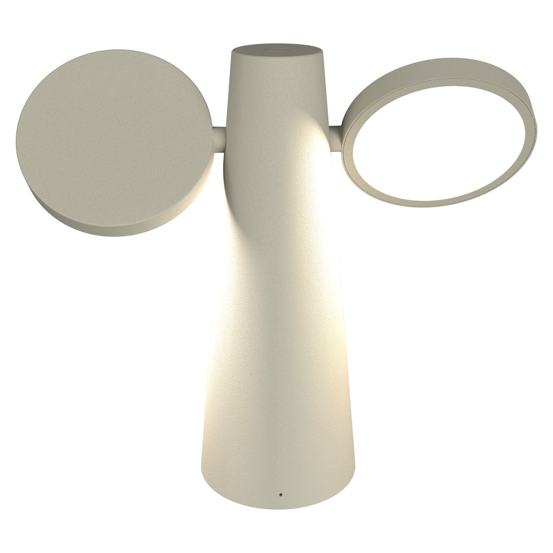 Bordlampe ute Oto aluminium 27cm - montert på bord