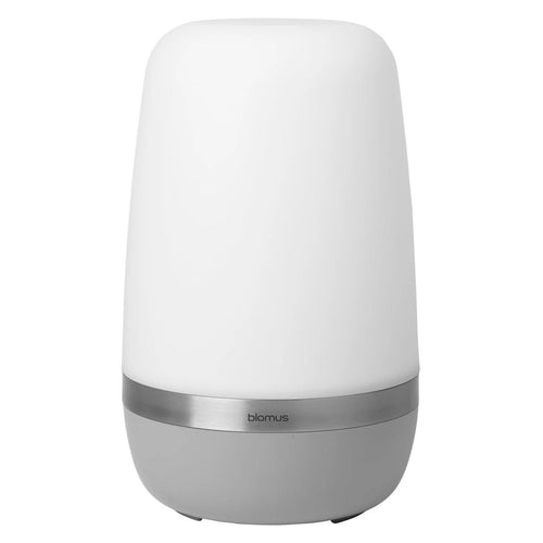 Bordlampe ute Spirit large aluminium Ø15 cm grå forfra