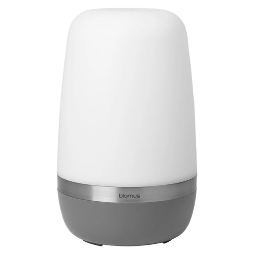 Bordlampe ute Spirit large aluminium Ø15 cm warm grey - Blomus forfra