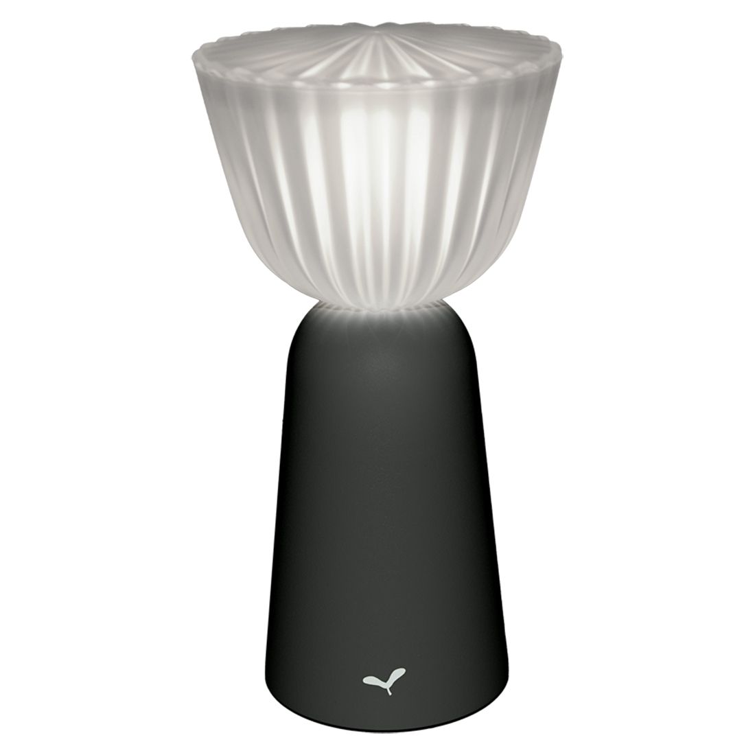 Bordlampe ute Swiing aluminium 20cm antrasitt bakside