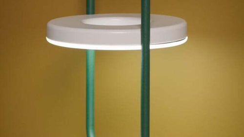 Bordlampe ute Ulli 29,5 cm, dimmbar aluminium forfra