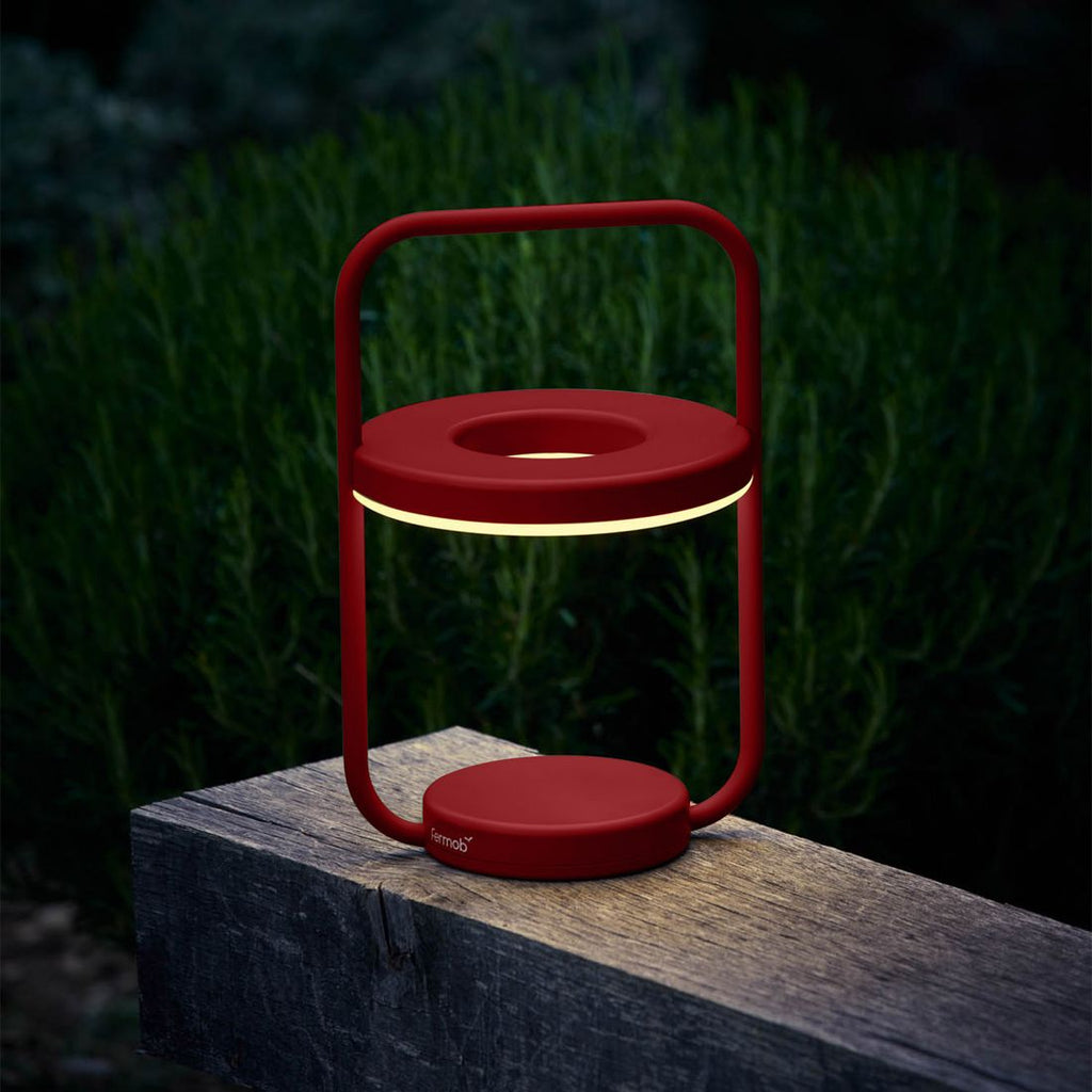 Bordlampe ute Ulli 29,5 cm, dimmbar aluminium detalj
