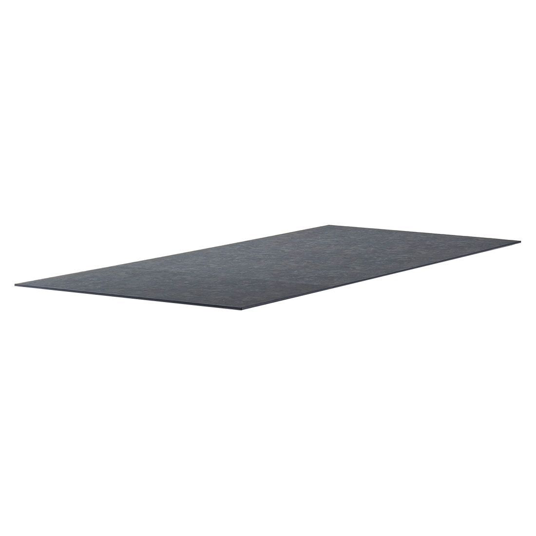 Bordplate 165x100 cm HPL med 2 tilleggsplater antrasitt bakside