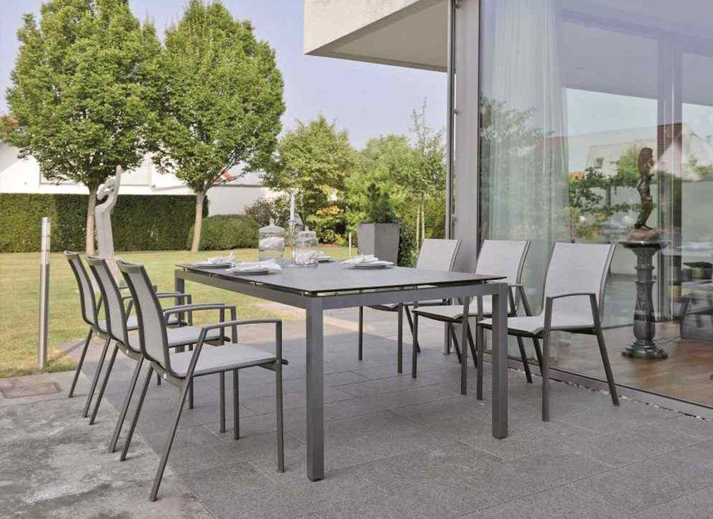 Bordplate 200x100 cm Silverstar 2.0 sement sett fra siden