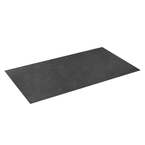 Bordplate glasskeramikk 160x90 cm mørkegrå forfra