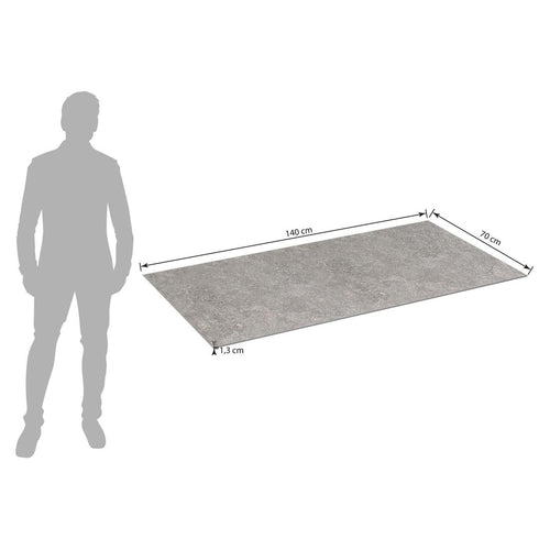 Bordplate HPL 140x70 cm kalksand beige - Kettler detalj