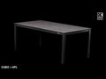 Bordplate HPL 140x70 cm kalksandstein forfra