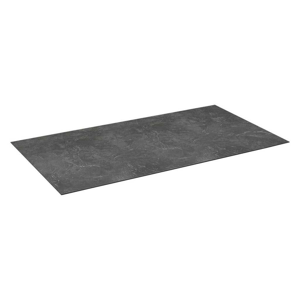 Bordplate HPL 140x70 cm mørk marmor sølv - Kettler forfra