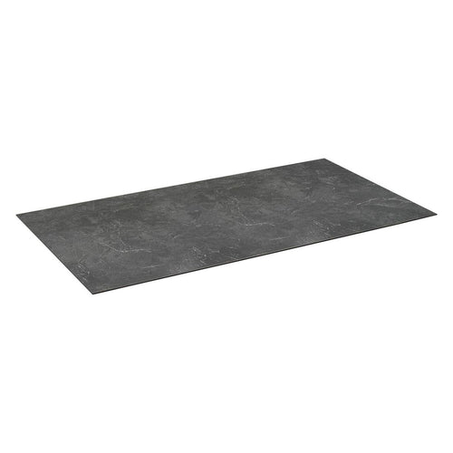 Bordplate HPL 140x70 cm mørk marmor sølv - Kettler forfra
