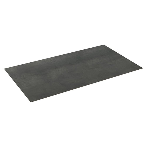 Bordplate HPL 160x90 cm skråkant sement mørk forfra